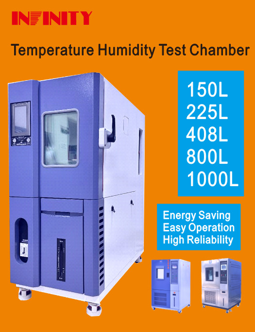 Phòng thử độ ẩm nhiệt độ liên tục với hệ thống làm mát bằng không khí và 1 thiết bị chiếu sáng LED