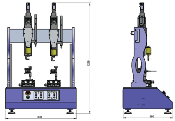 Máy thử lực lắc chính xác với hai trạm với độ phân hủy dịch chuyển 0,001mm