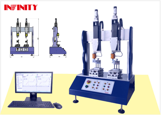 Máy thử lực lắc chính xác với hai trạm với độ phân hủy dịch chuyển 0,001mm