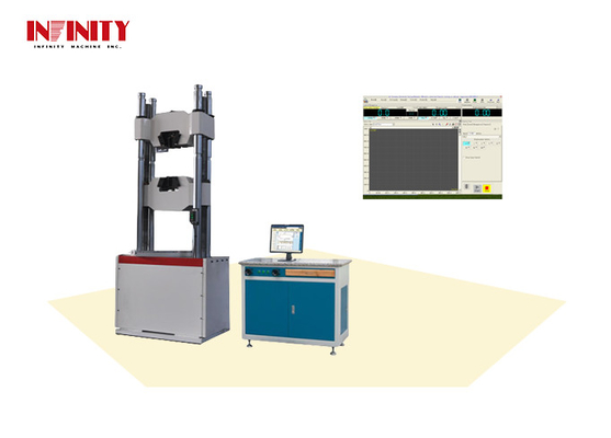 Max tensilespace 1000mm Máy thử nghiệm phổ quát thủy lực cho độ dày kẹp mẫu phẳng 0-60mm
