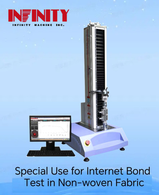 100N giá trị lực Capacity Nonwoven Fabric Internal Bond Testing Machine 0.001mm Độ phân giải dịch chuyển