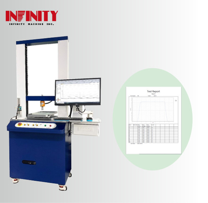 Máy thử đẩy và kéo cho vật liệu 1167x700x1770mm Kích thước máy chủ 500Kg Capacity Force Value Sensor