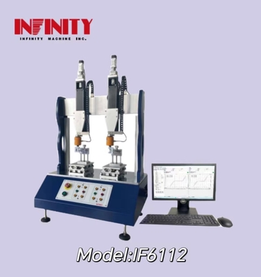 Máy thử nghiệm hai trạm chính xác cao với ± 0,5% tốc độ thử nghiệm và giá trị lực
