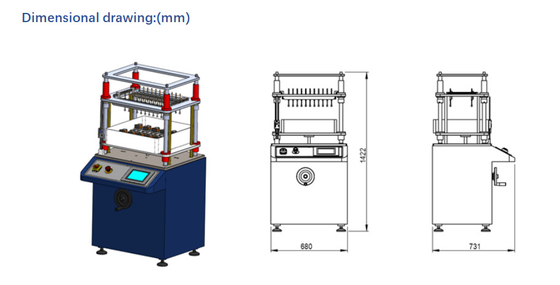 Máy thử nút tốc độ cao cho thanh áp suất B 1500gf 10 bộ