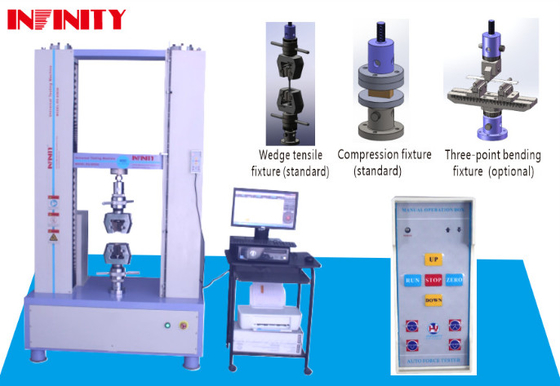 Tính năng cắt rốn Máy thử kéo phổ quát Texile với 1500 kg Trọng lượng đơn vị chính 380V