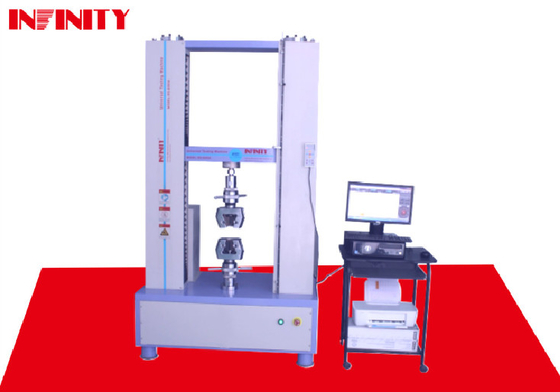 Máy kiểm tra độ kéo phổ quát chính xác cao Vòng trục bóng Cột truyền dây dán băng được điều khiển bằng máy chủ