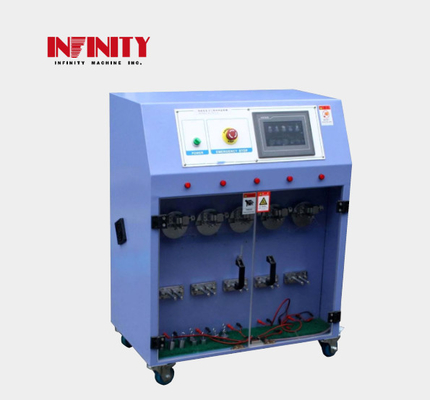 PLC kiểm soát Máy thử kéo dây năm trạm cho thử nghiệm kháng gấp swing