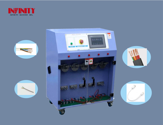 Máy thử dây năm trạm sử dụng lâu dài được sử dụng cho thử nghiệm gấp dây tín hiệu