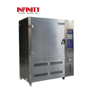 Mặt trời UV lão hóa Phòng thử nghiệm môi trường Đèn đèn tia cực tím Ứng dụng thời tiết tăng tốc RT+10°C~70°C 90% RH ~98% RH AC220V 50Hz 3KW