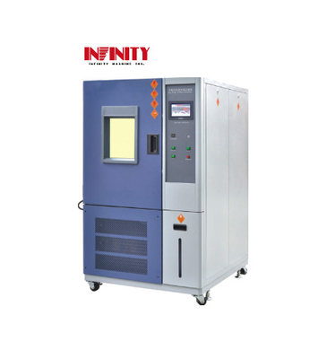 Phòng thử nghiệm môi trường 100L cho thử nghiệm độ ẩm nhiệt độ IEC68-2-2 20% RH đến 98% RH Trong màu xám xanh dương
