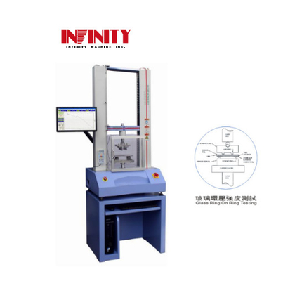 Máy thử nghiệm kính đậm nhiệt 600mm Ring On Ring Speed 0.01~500mm/Min