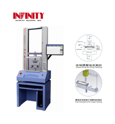 Máy thử nghiệm kính đậm nhiệt 600mm Ring On Ring Speed 0.01~500mm/Min