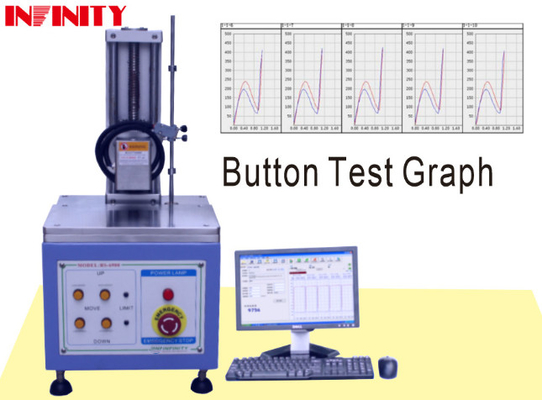 Kiểm tra sức mạnh phím cao su Kiểm tra nút bàn phím với 5kgf Capacity For Keystoke / Switch Force Test