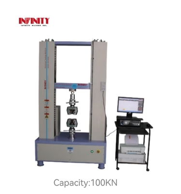 Máy thử kéo phổ quát được điều khiển bằng máy chủ 100KN chính xác cao cho thử nghiệm chu kỳ vật liệu