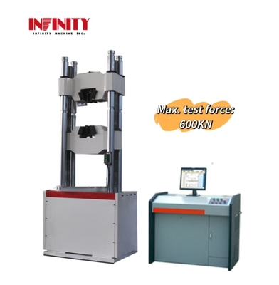 Khả năng vận hành dễ dàng Máy kiểm tra toàn cầu thủy lực được điều khiển bằng máy tính vi mô để kiểm tra độ kéo