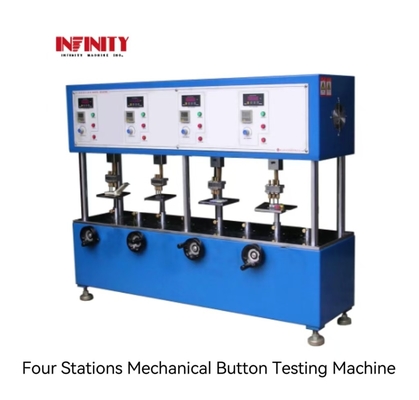 Máy thử nút cơ khí bốn trạm được sử dụng cho thử nghiệm tuổi thọ nút điện thoại di động