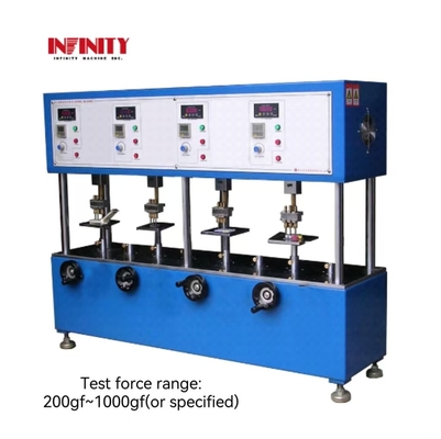 Máy kiểm tra nút cơ khí bốn trạm kinh tế cho thử nghiệm tuổi thọ máy tính xách tay