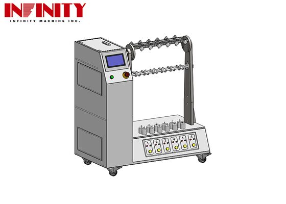 Thiết bị thử nghiệm uốn cong cáp linh hoạt phù hợp với IEC 60884-1:2022 với góc điều chỉnh và 6 giàn