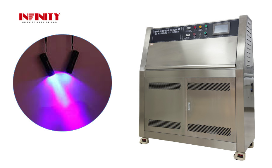 Máy thử nghiệm lão hóa bức xạ ánh sáng mặt trời mô phỏng ASTM, buồng thử nghiệm khí hậu tia cực tím