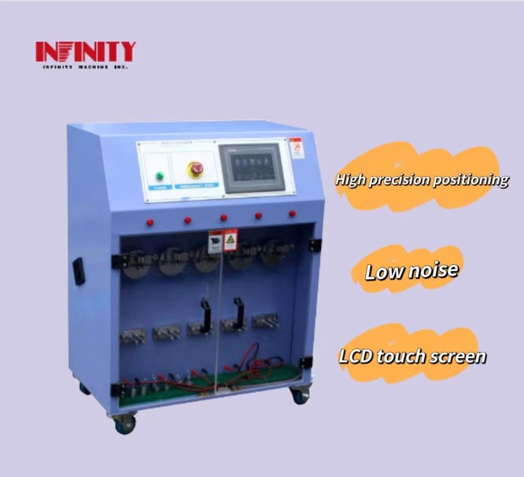 Máy kiểm tra sức đề kháng uốn cong của sợi 5 trạm với góc thử nghiệm 0 ± 180 °