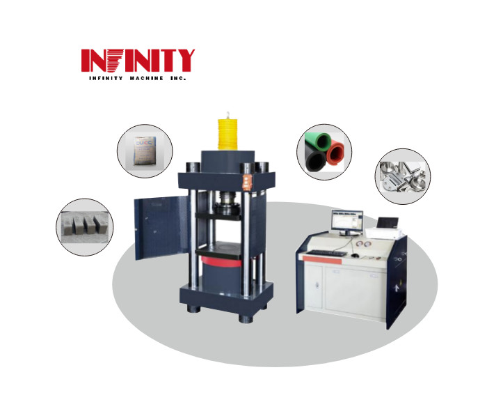 Máy thử nghiệm nén toàn bộ kỹ thuật số vòng kín Micro Electro Hydraulic Servo cho tải trọng và bảo trì cùng mức