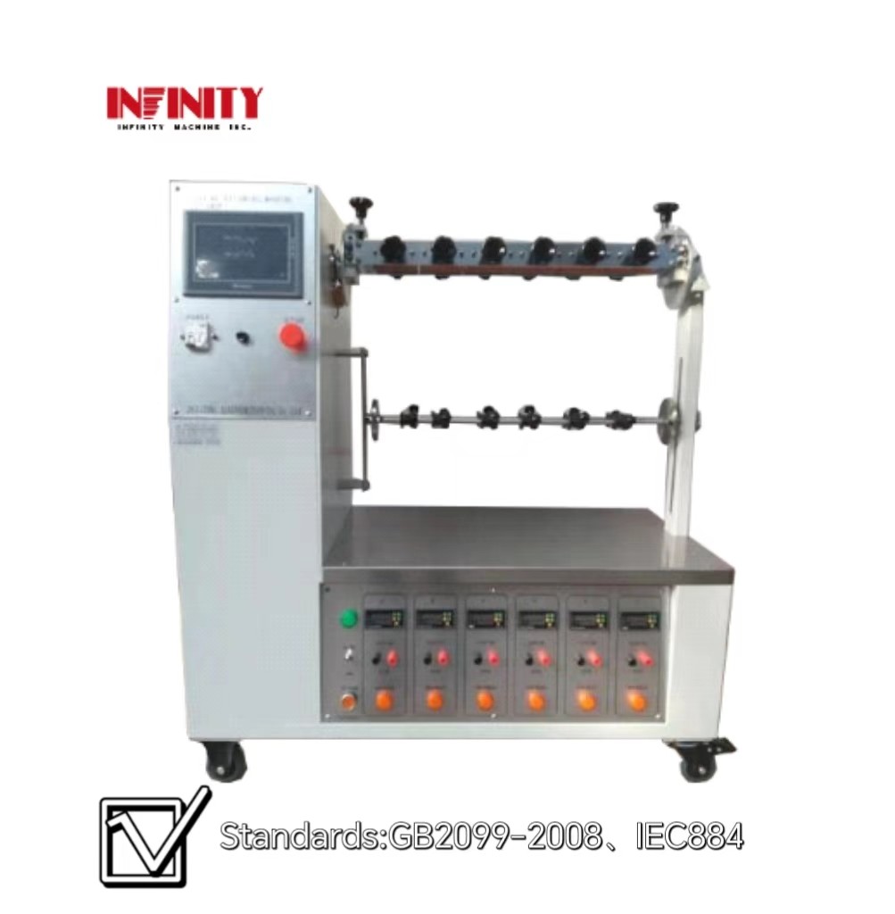 GB2099-2008 Máy kiểm tra uốn cong phích với 6 bộ thiết bị