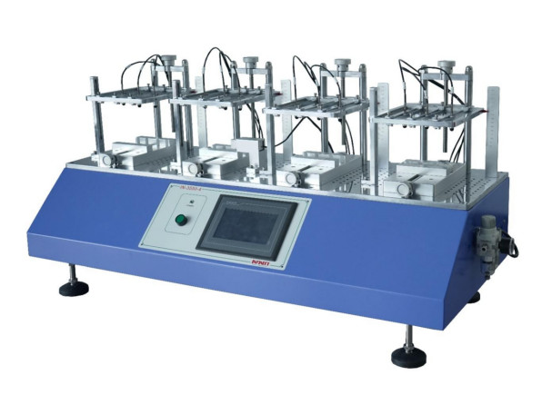 Máy kiểm tra tuổi thọ chìa khóa khí nén 4 trạm Nút Độ bền Chữ bấm phím Máy kiểm tra nhịp bấm khí xi lanh khí nén IEC60068-2-68
