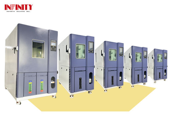 Phòng thử nhiệt độ và độ ẩm không đổi với dung lượng 150L, phạm vi nhiệt độ từ -40°C đến +150°C và kiểm soát độ ẩm từ 20%R.H đến 98%R.H.
